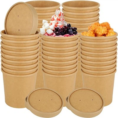 Suppenbehälter aus Kraftpapier